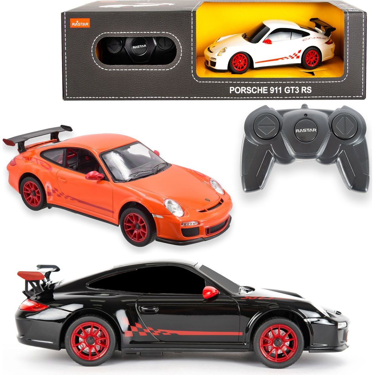 Rastar RC auto 1:24 Porsche GT3 RS bílé - Poškozený obal