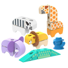 Melissa & Doug blockables stavebnice safari hrací sada
