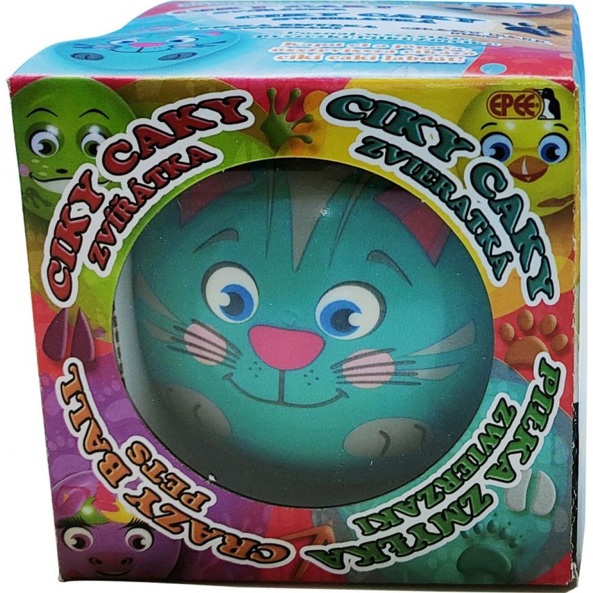 Epee Ciky Caky bláznivý míč tyrkysový 9 cm