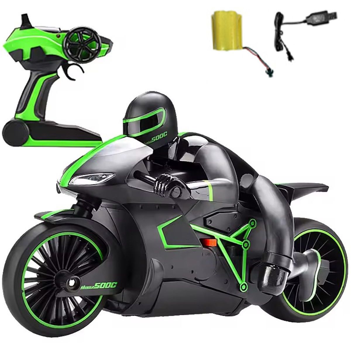 RC motorka 2,4 GHz zelené