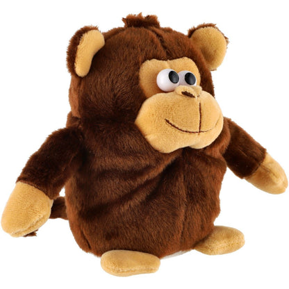 Teddies Plyšová opička Tonička opakující věty 18 cm
