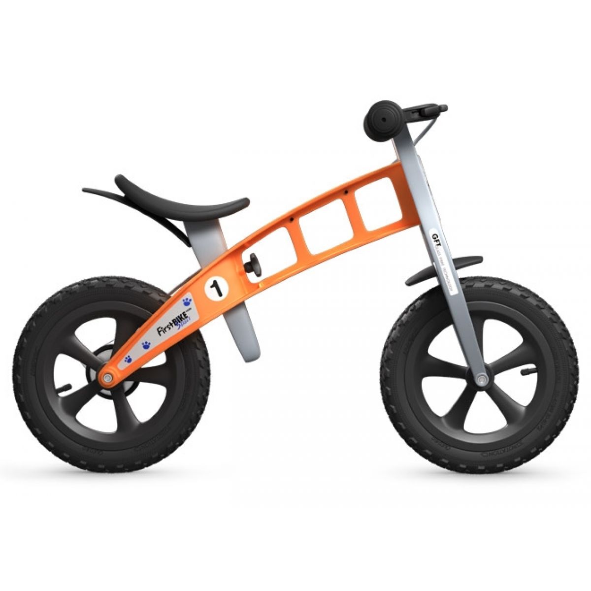 First BIKE Odrážedlo Cross orange s brzdou