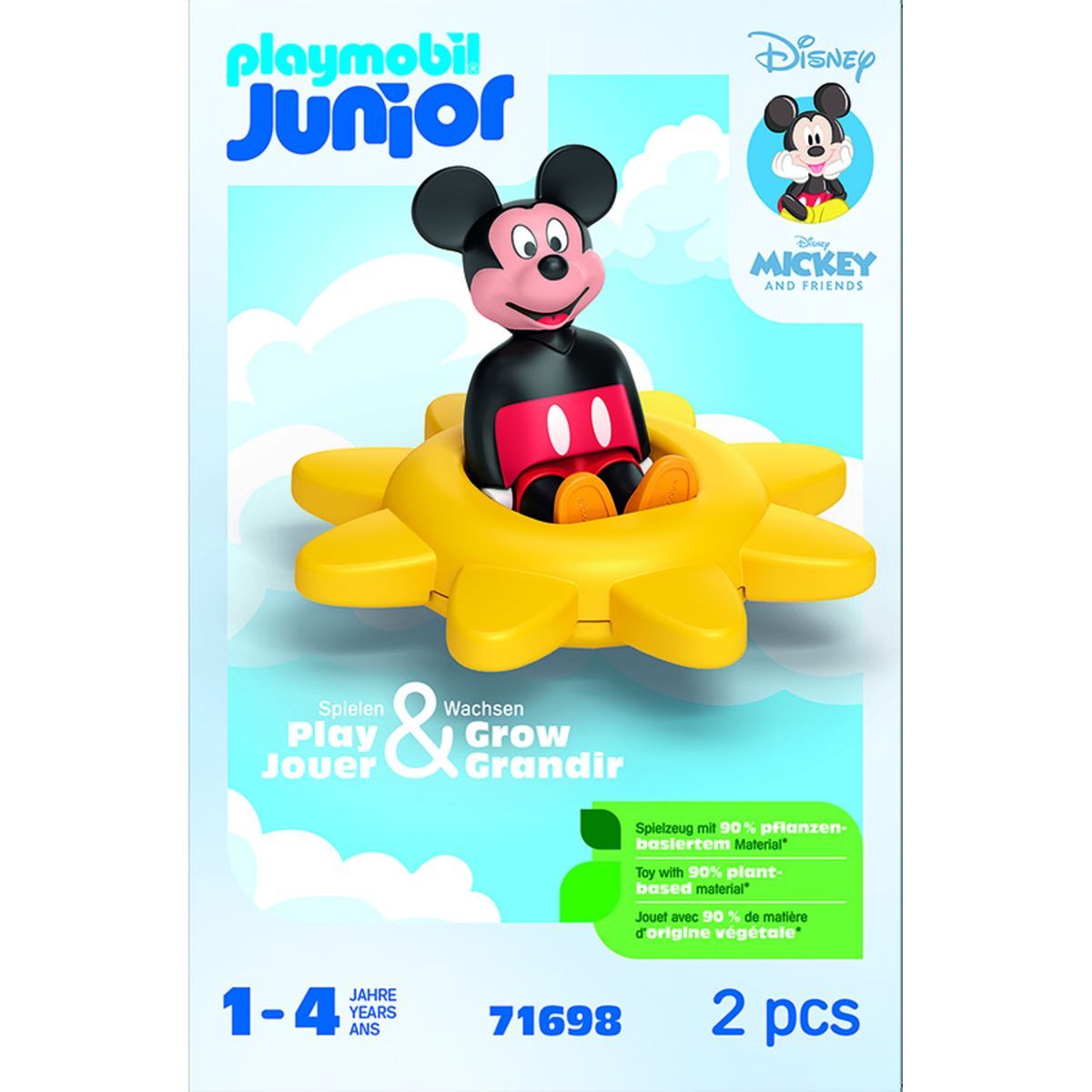 PLAYMOBIL® 71698 Junior & Disney: Mickeyho otočné slunce s funkcí chrastítka
