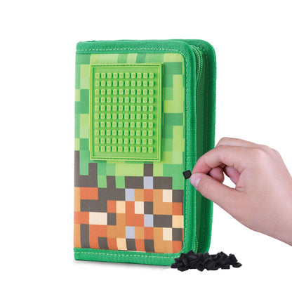 Pixie Crew školní penál Minecraft zeleno-hnědý 04