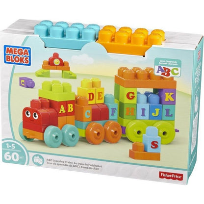 Megabloks Stavebnice Vláček s písmenky 60 dílků