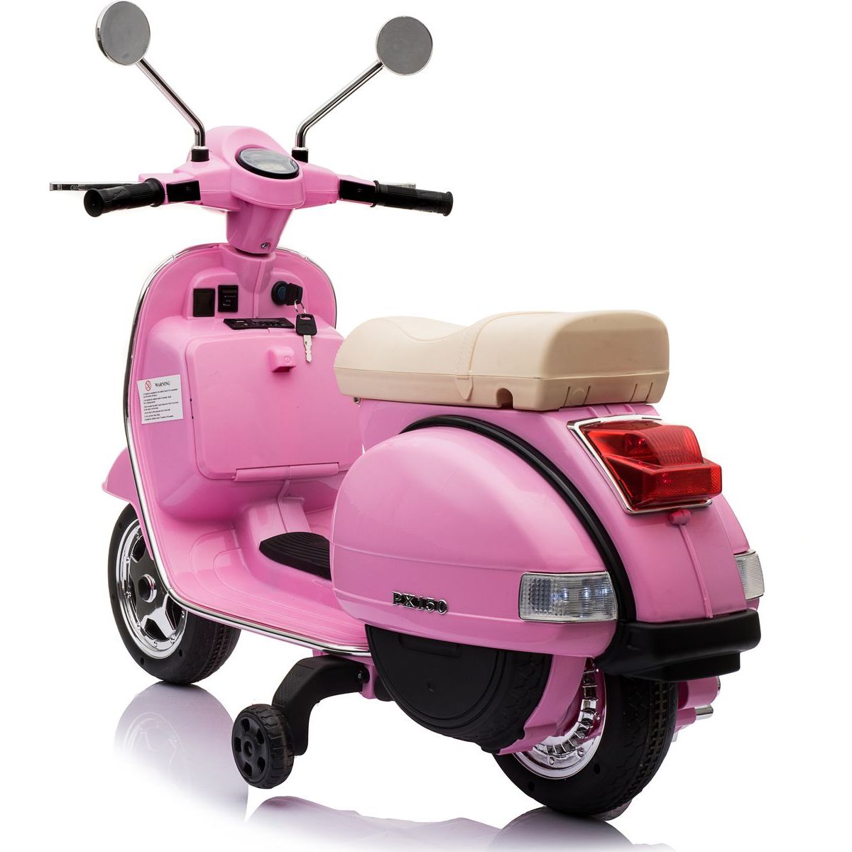Dětský elektrický skútr Vespa PX150 růžový