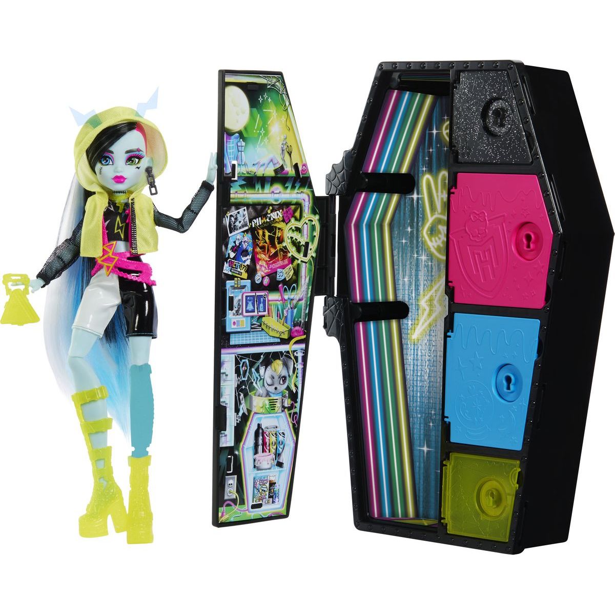 Monster High Skulltimate secrets panenka neon - Frankie