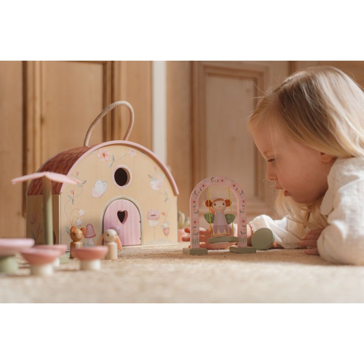 Little Dutch Domeček pro víly dřevěný přenosný Fairy Garden