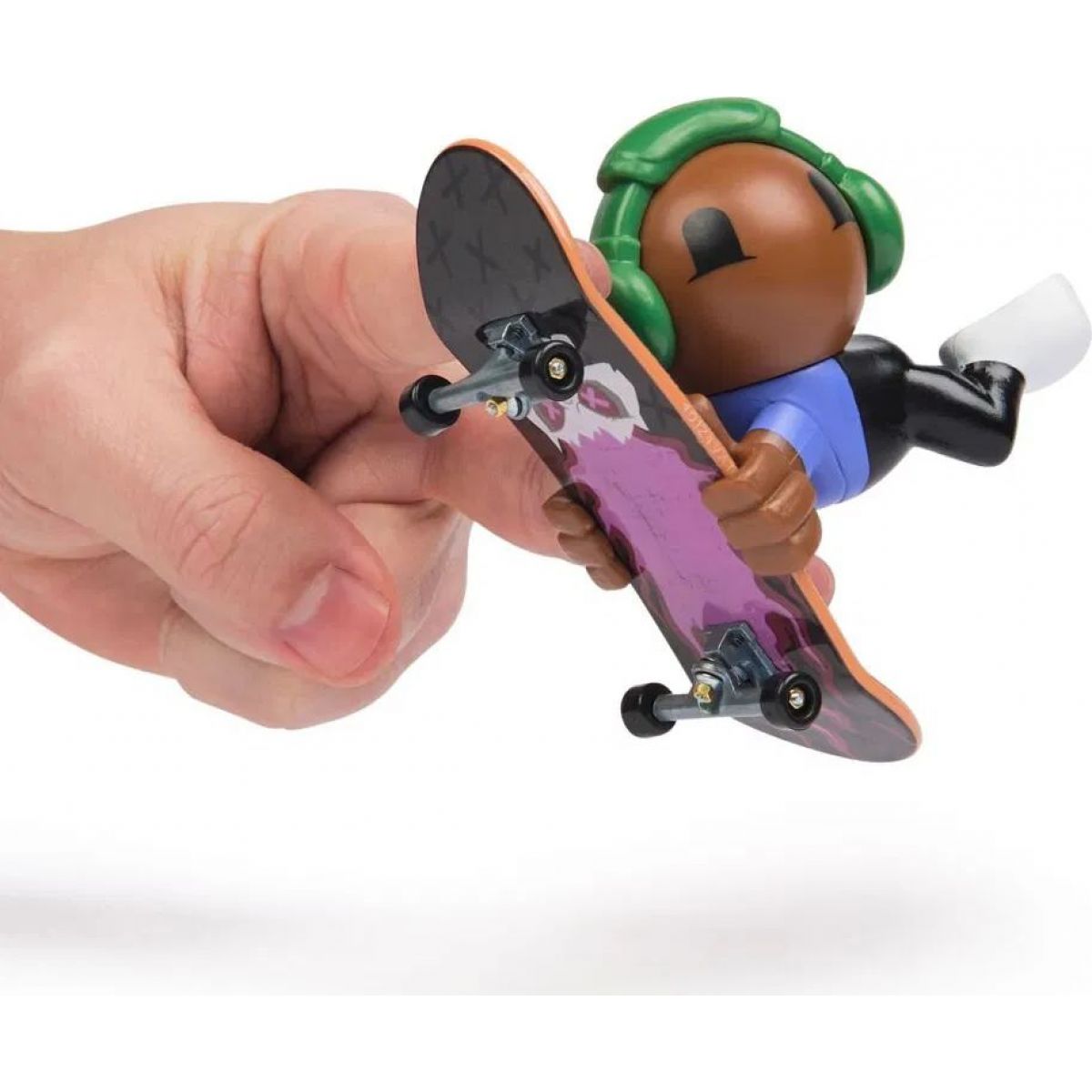 Tech Deck SK8 Crew fingerboard s figurkou zelená sluchátka