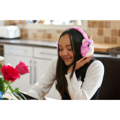 Lazerbuilt Squishmallows Plush Bluetooth Headphones - Lola