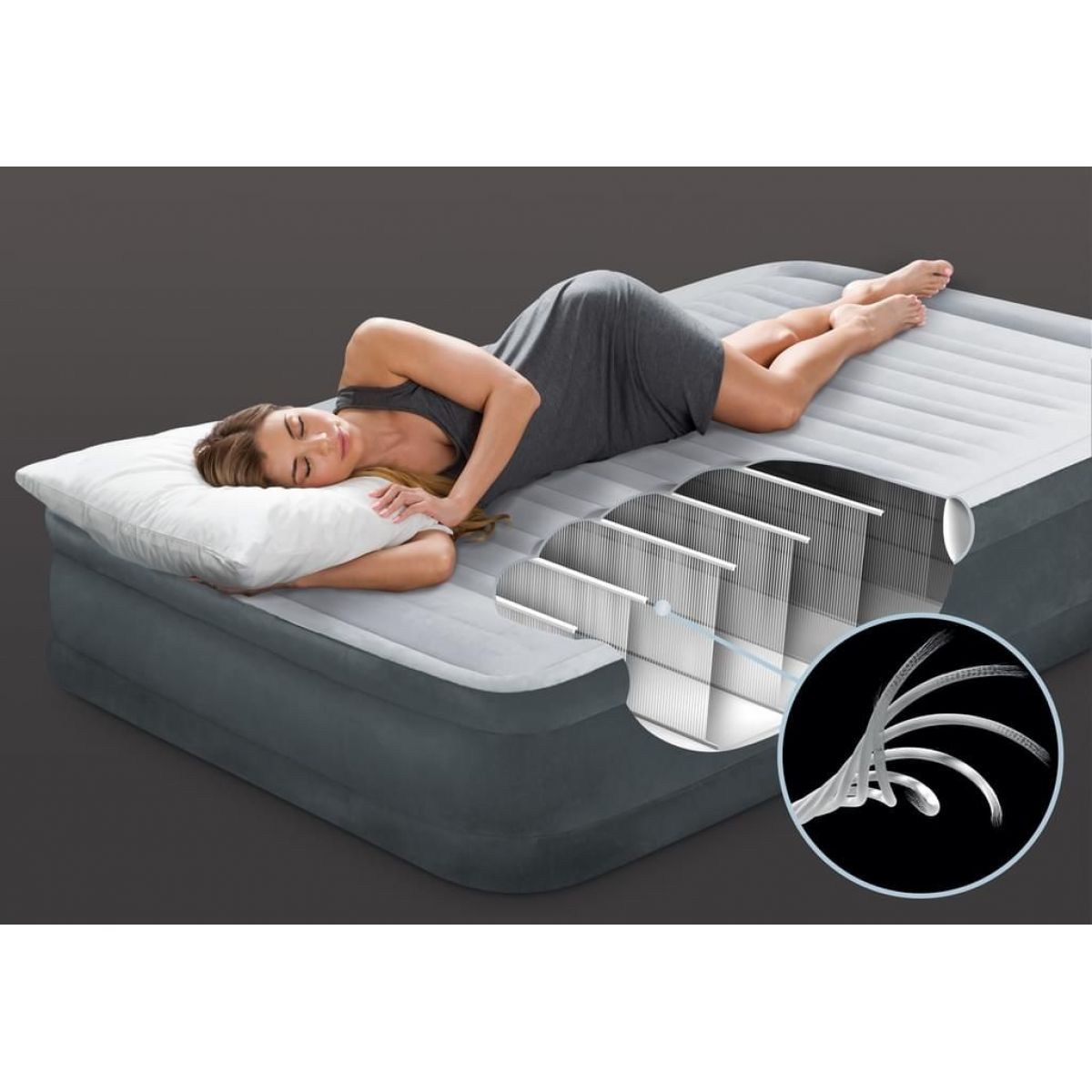 Intex 67766NP Nafukovací postel Dura-Beam Twin Comfort plush - Poškozený obal