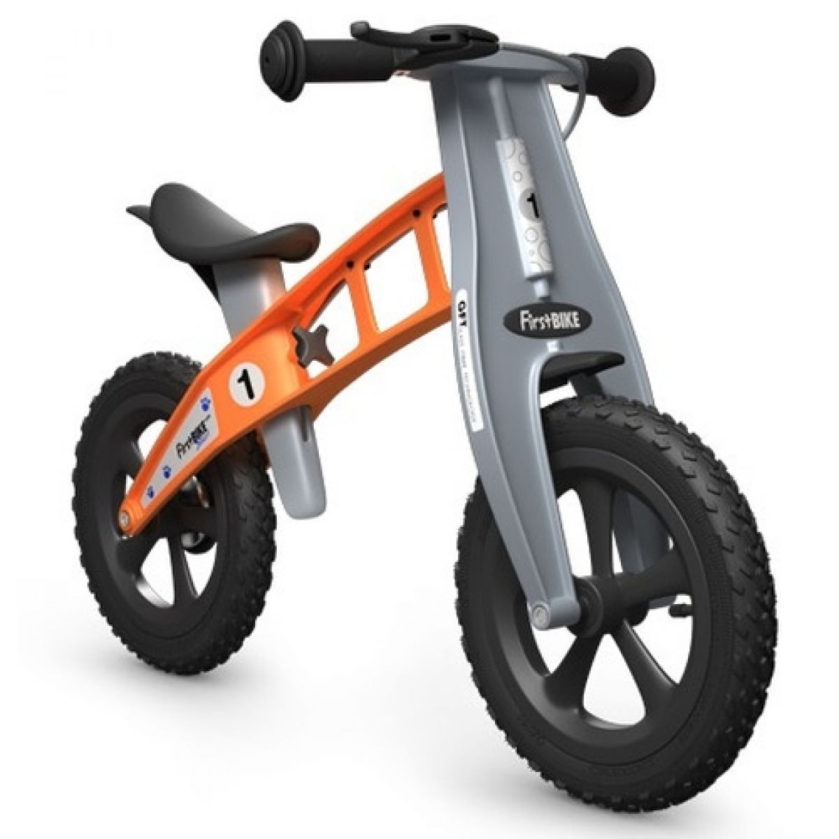 First BIKE Odrážedlo Cross orange s brzdou