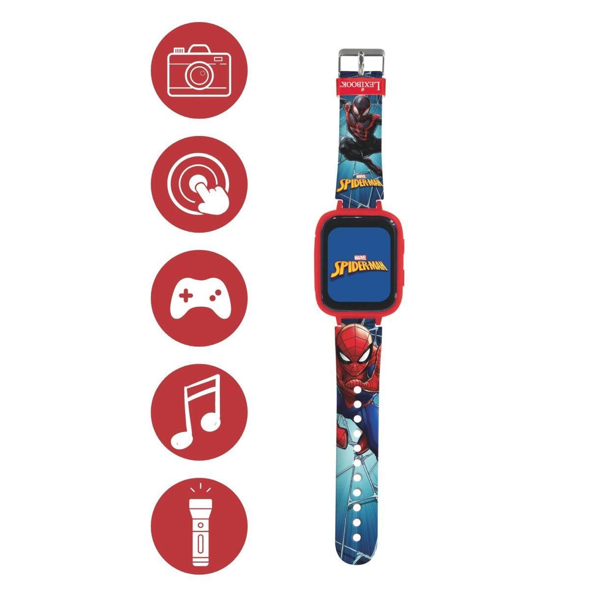 Lexibook Bluetooth hodinky Spiderman s kamerou a 8GB SD kartou