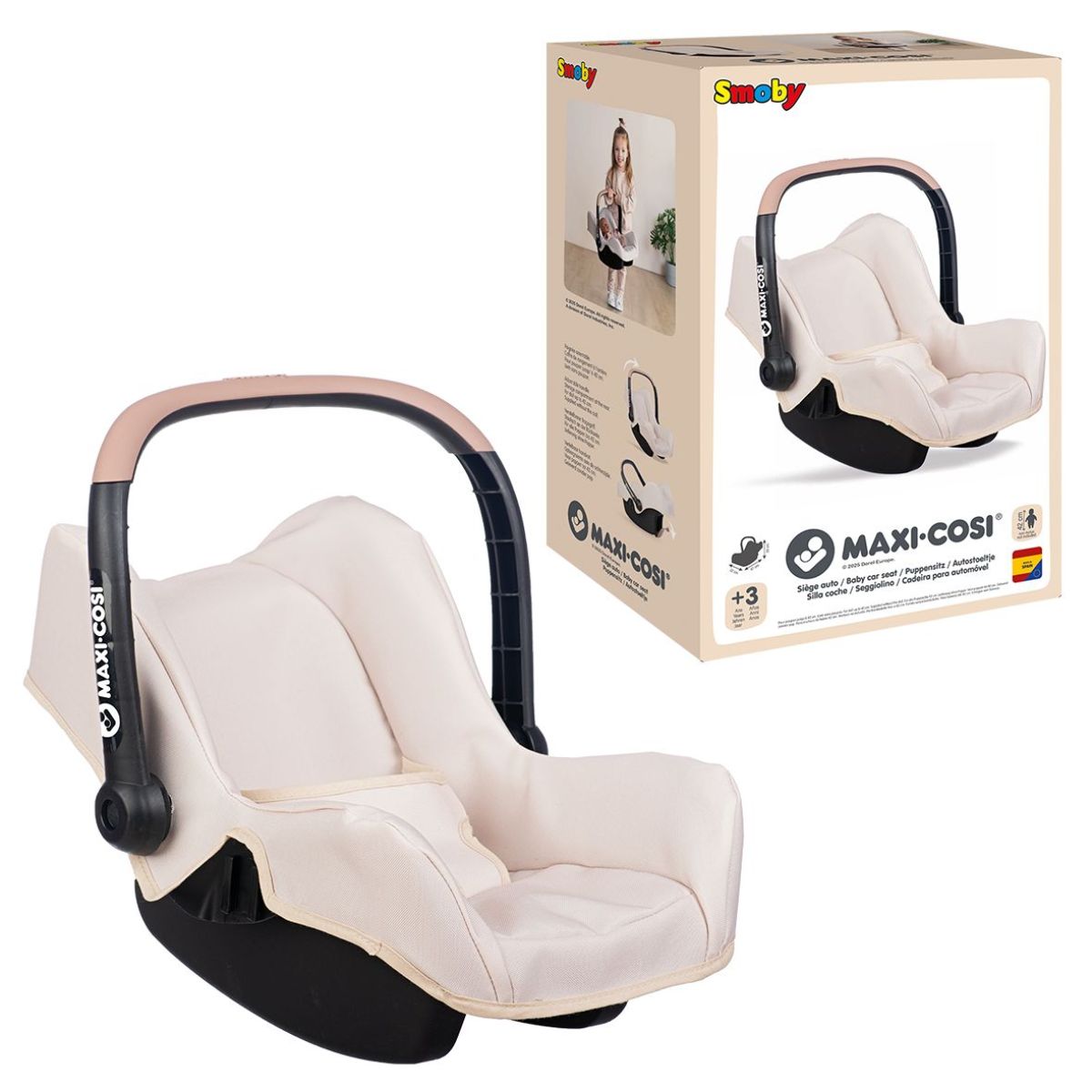 Smoby Autosedačka Maxi-Cosi pro panenky béžová