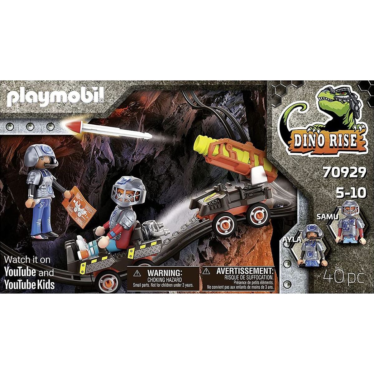 PLAYMOBIL® 70929 Dino Mine Vozík s raketami