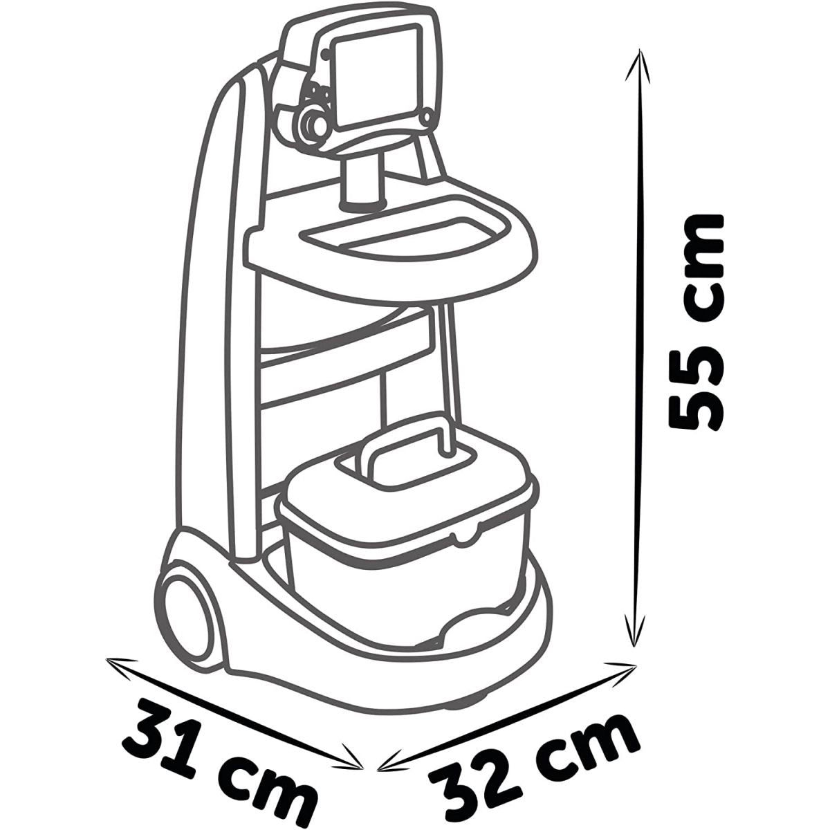 Smoby Lékařský elektronický vozík s příslušentsvím
