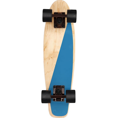 Spokey Woo-Fish Dřevěný pennyboard 56 x 15 cm, tmavě modrý