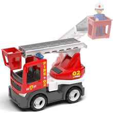 ECO MultiGO Fire 2+1 - Igráček hasič, auto, žebřík, cisterna