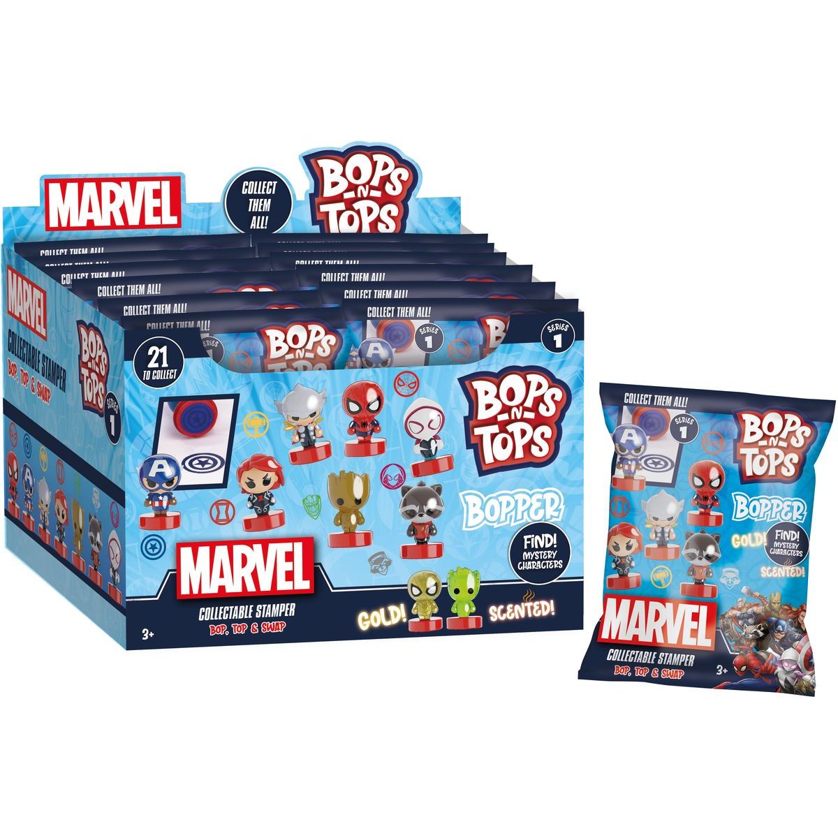 Razítka Marvel Bops