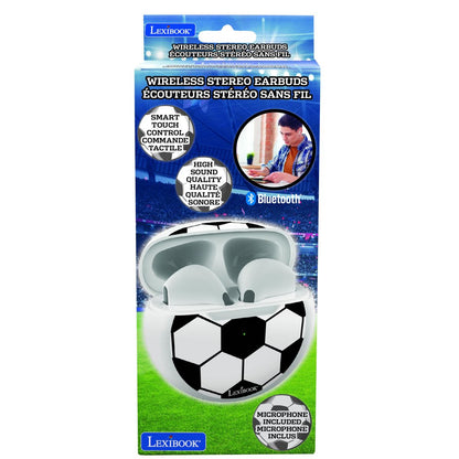 Lexibook Bluetooth sluchátka do uší Fotbal s vestavěným mikrofonem