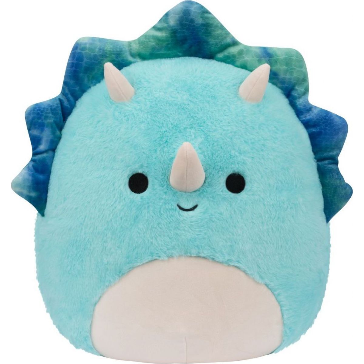 Squishmallows Fuzz-A-Mallows Triceratops - Malik, 30 cm