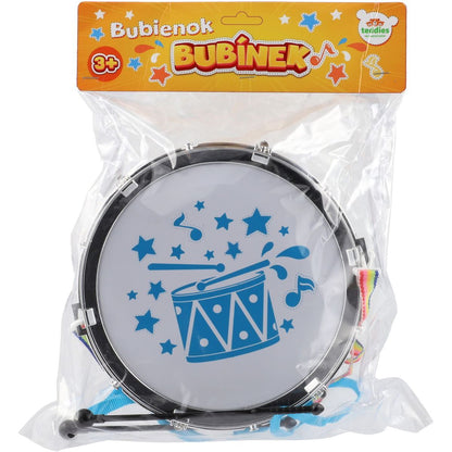 Teddies Buben Bubínek plast 23x10cm s popruhem a paličkami v sáčku