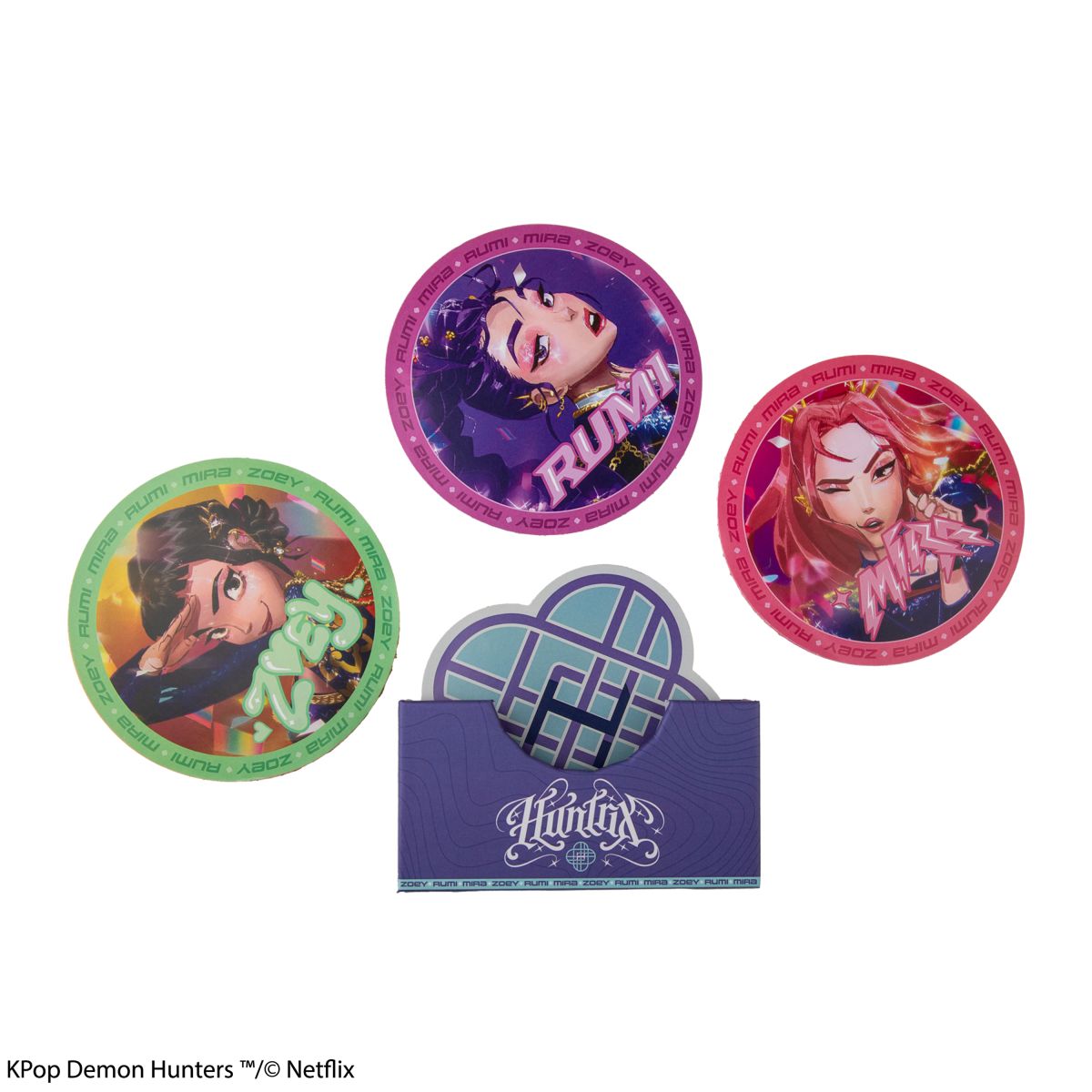 Cinereplicas K-pop Demon Hunters set 4 podtácků Huntrix