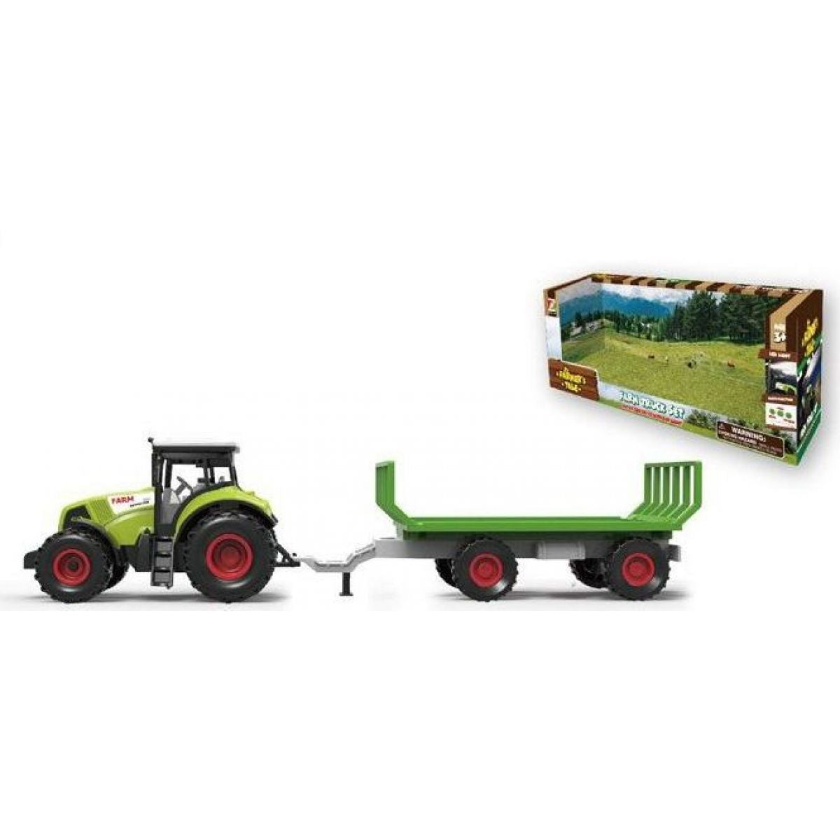 Traktor s přívěsem na dřevo zvukové efekty