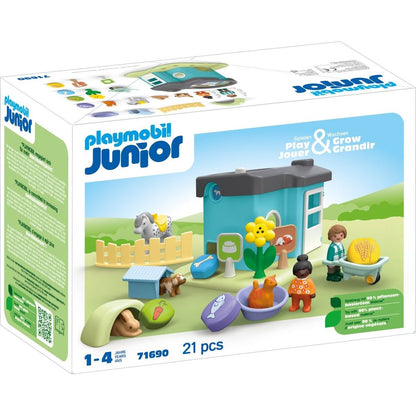 PLAYMOBIL® 71690 1.2.3: Ustájení zvířat s dávkovačem krmiva