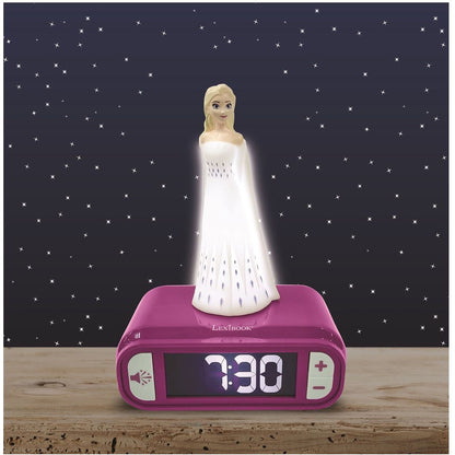 Lexibook Budík s nočním 3D světlem Ledové království Elsa