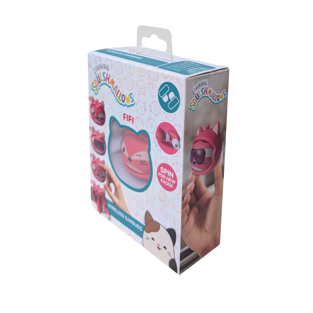 Lazerbuilt Squishmallows Face-change TWS Earbuds - Fifi