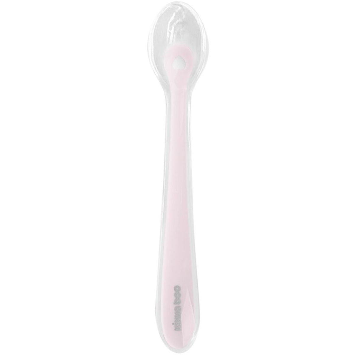 KikkaBoo Silikonová lžička s pouzdrem Pink