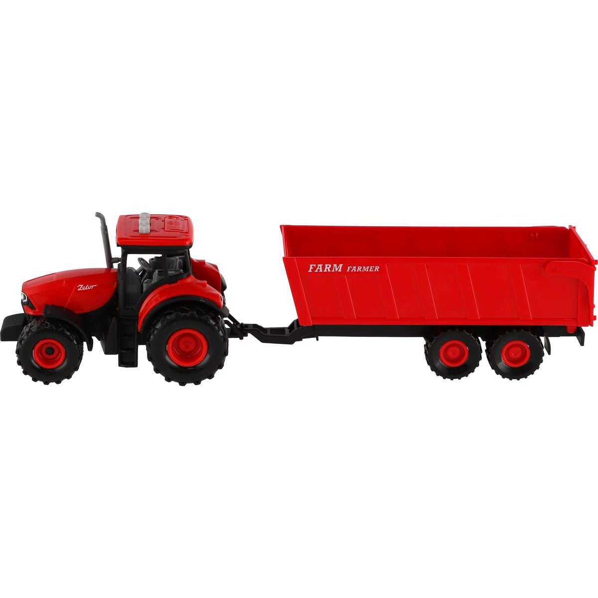 Teddies Traktor Zetor s valníkem 36cm na setrvačník se zvuky a světly