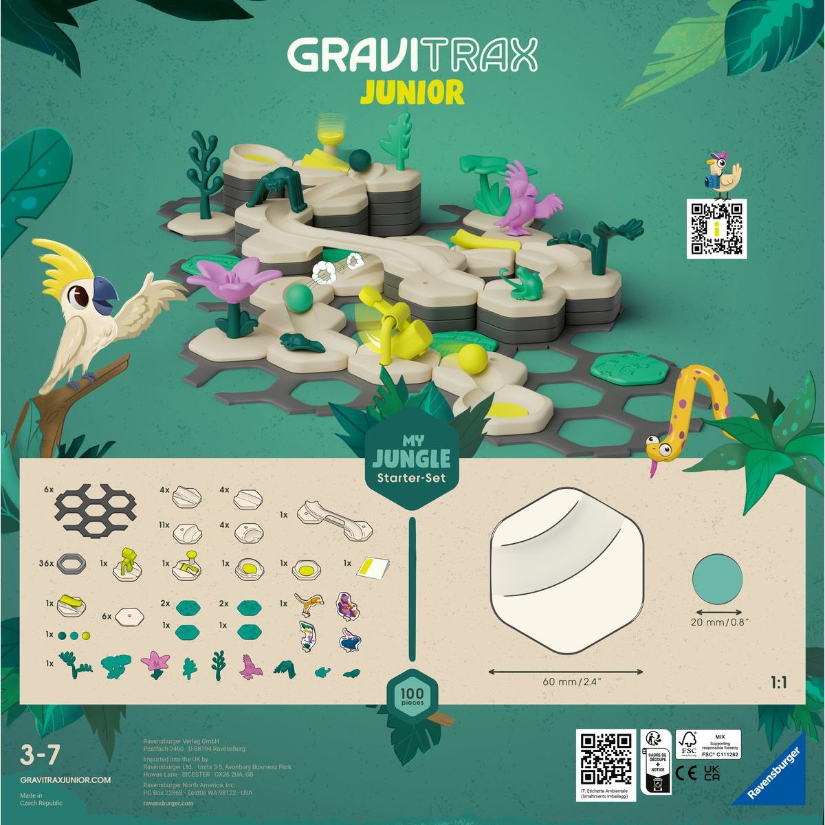 Ravensburger 274994 GraviTrax Junior Startovní sada Džungle