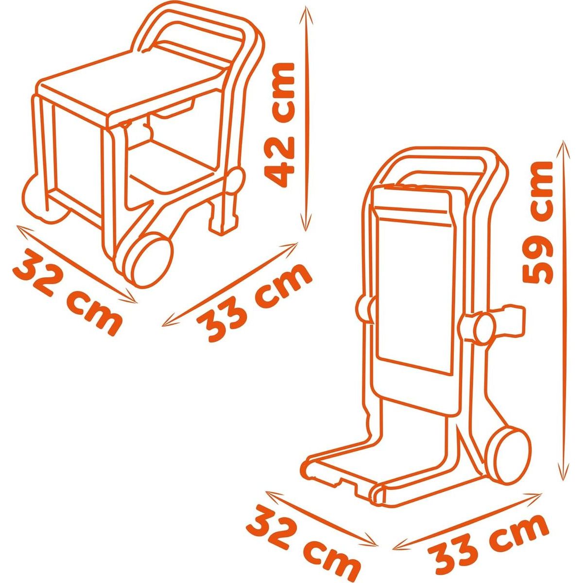 Smoby Black & Decker Dílenský vozík