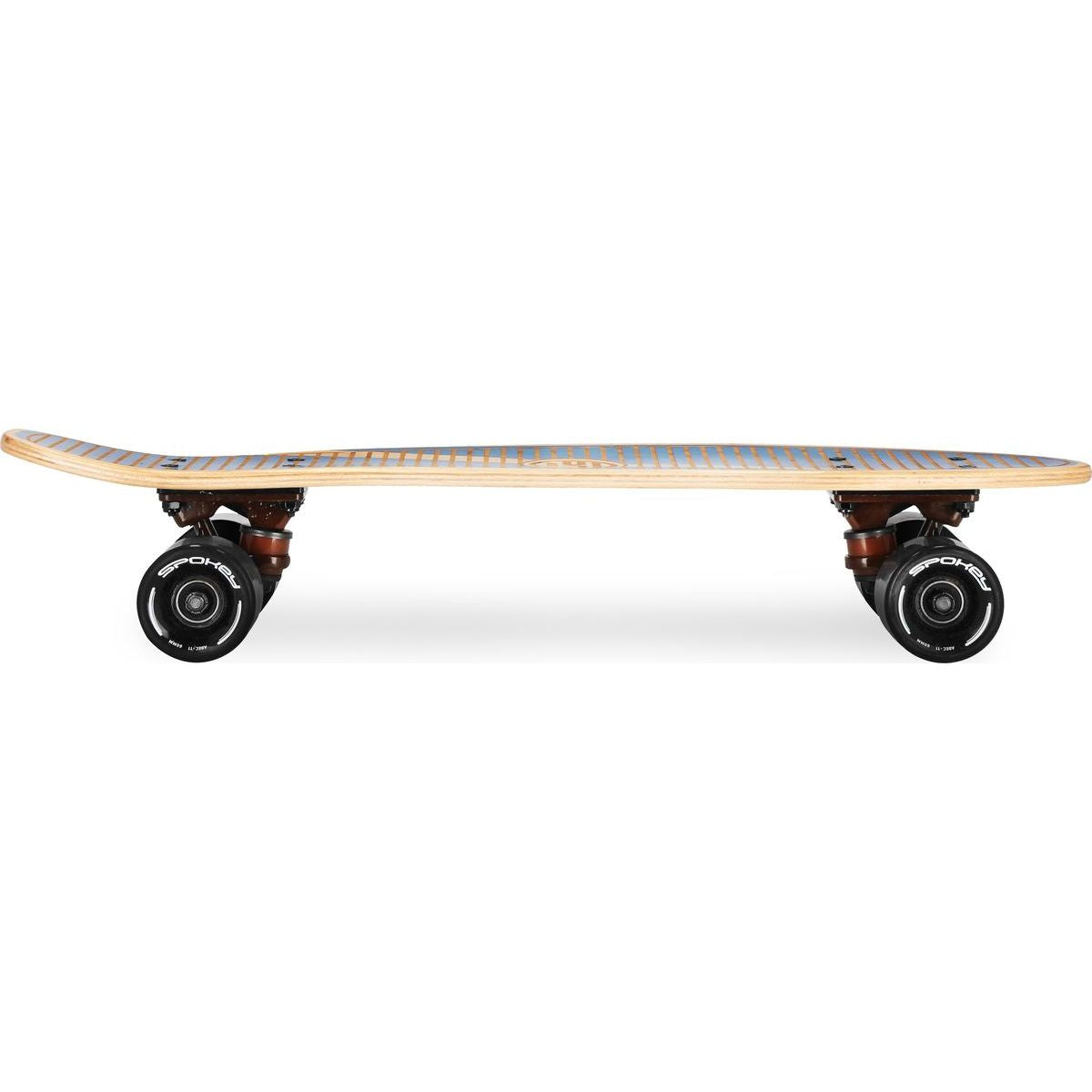 Spokey Woo-Fish Dřevěný pennyboard 56 x 15 cm, tmavě modrý