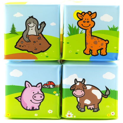 Teddies Kostka Moje první zvířátka 7 x 7 cm