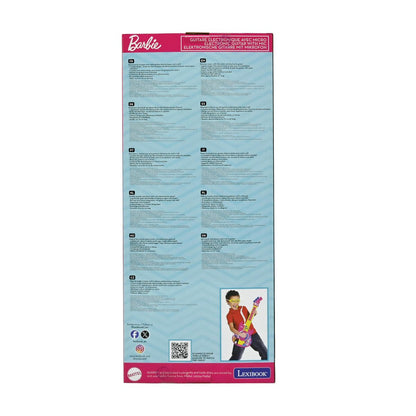 Lexibook Elektronická svítící kytara Barbie + brýle s mikrofonem