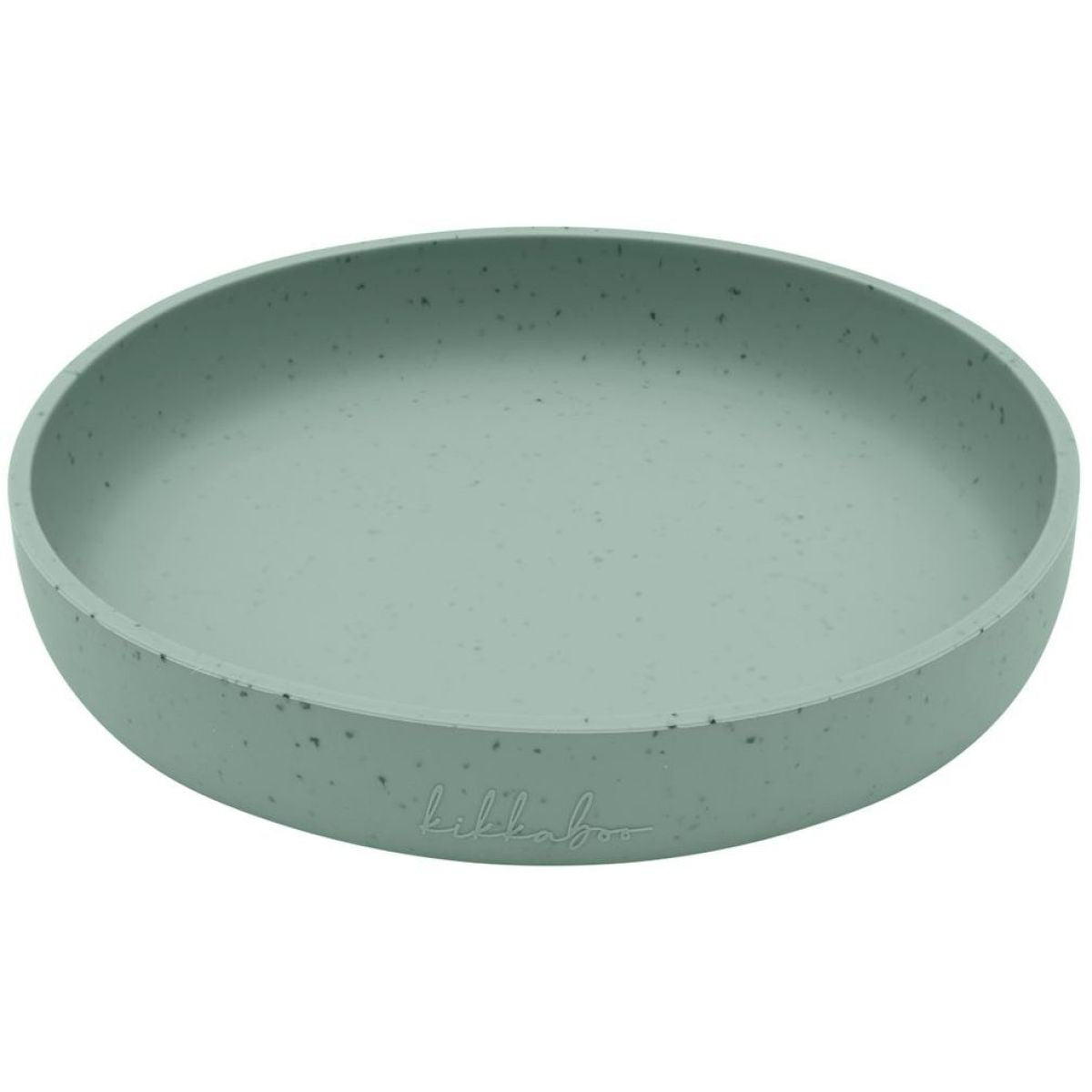KikkaBoo Talíř Platinum Silicone Sage