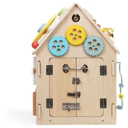 2Kids Toys Activity board Domeček přírodní