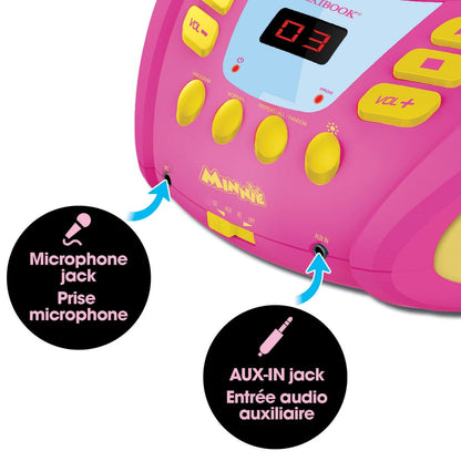 Lexibook CD přehrávač Minnie s bluetooth a světelnými efekty