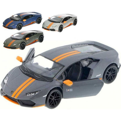 Kinsmart Lamborghini Huracan kov 12 cm šedé