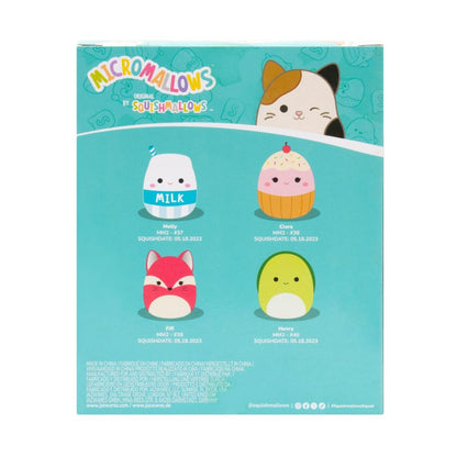 Squishmallows Micromallows 4Pack - Liška, Želva, Mlíčko, Dortík