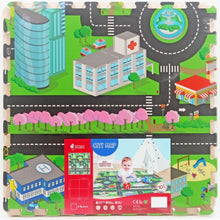 Wiky Puzzle podlahové Město 4 dílky