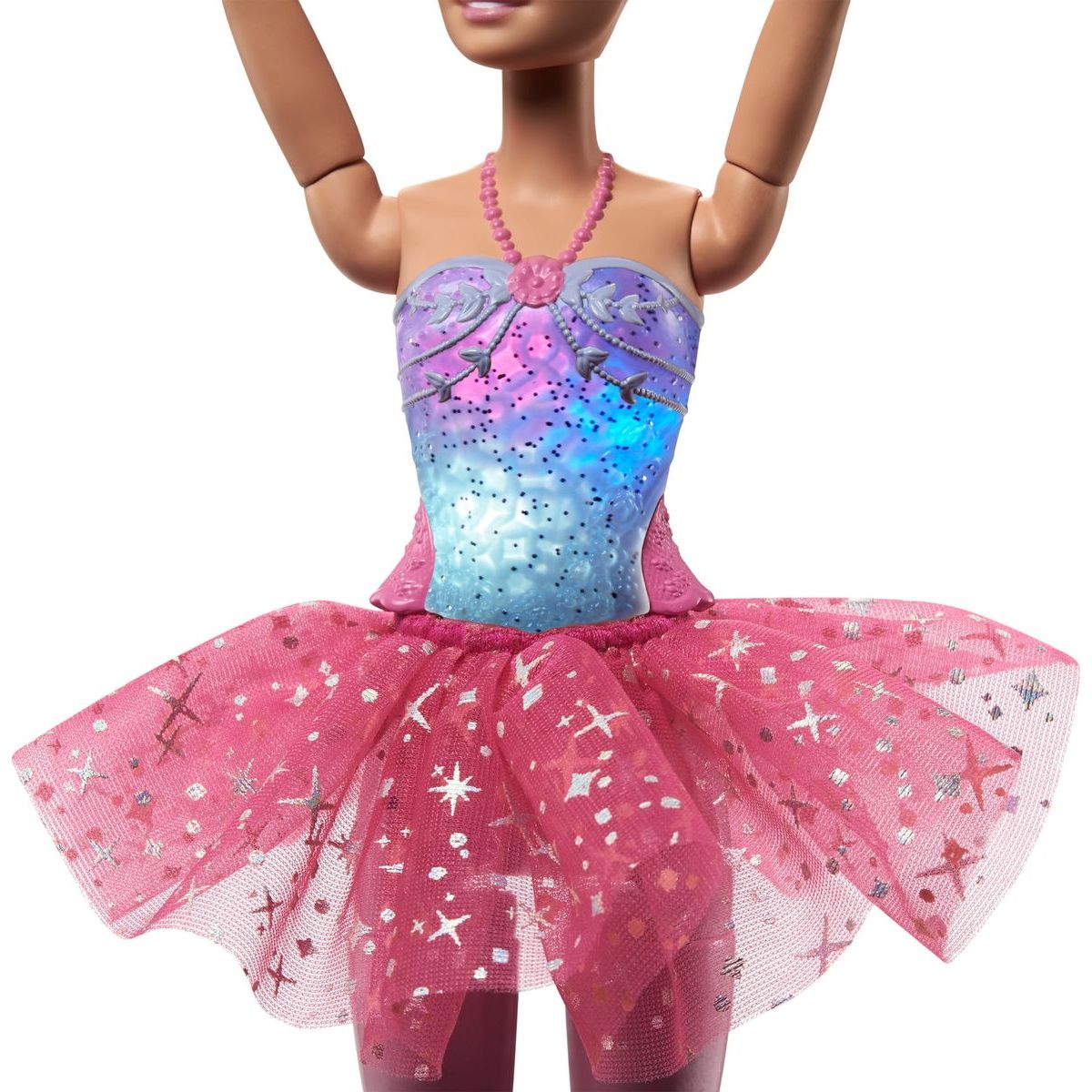 Mattel Barbie svítící magická baletka s růžovou sukní 31 cm