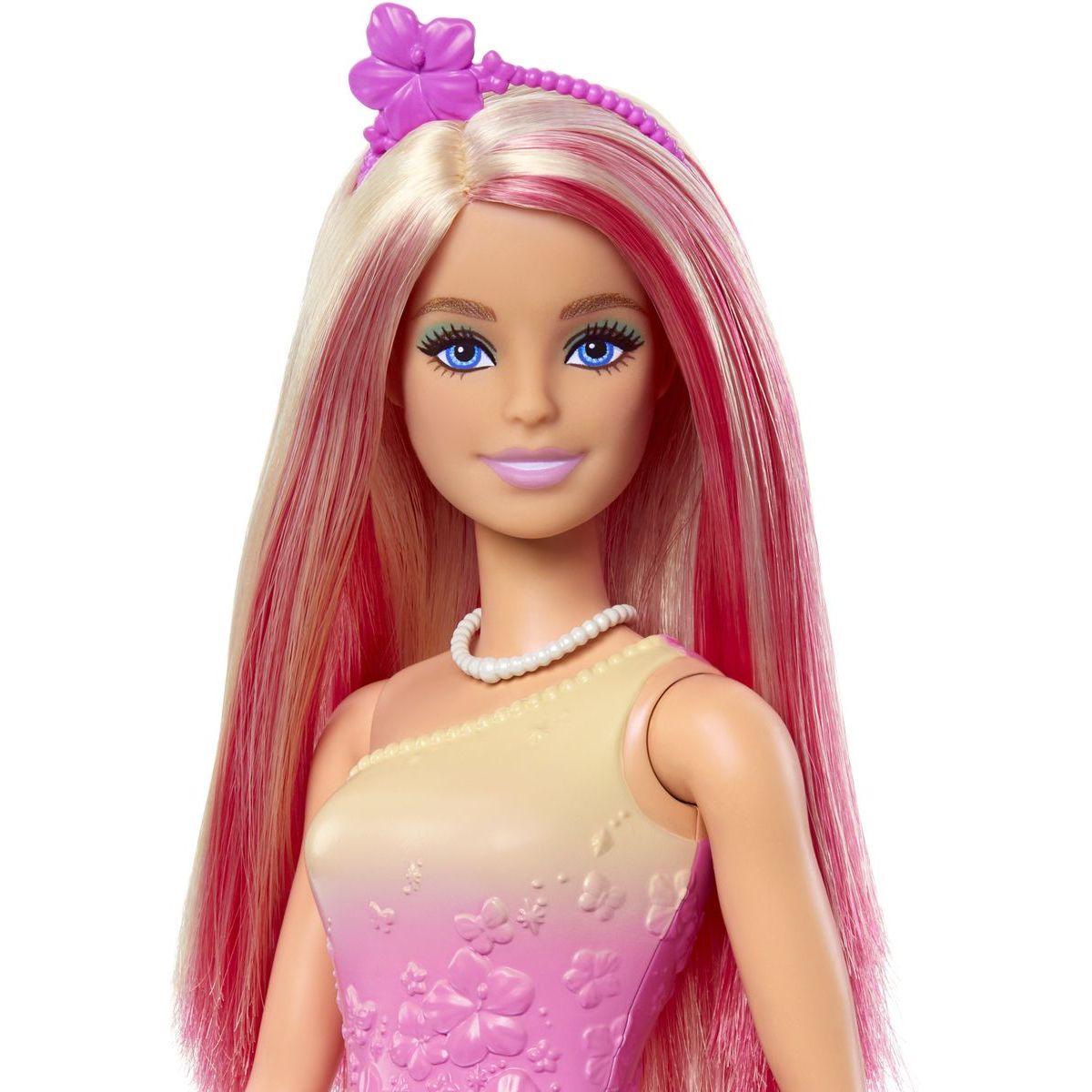 Mattel Barbie pohádková princezna růžová