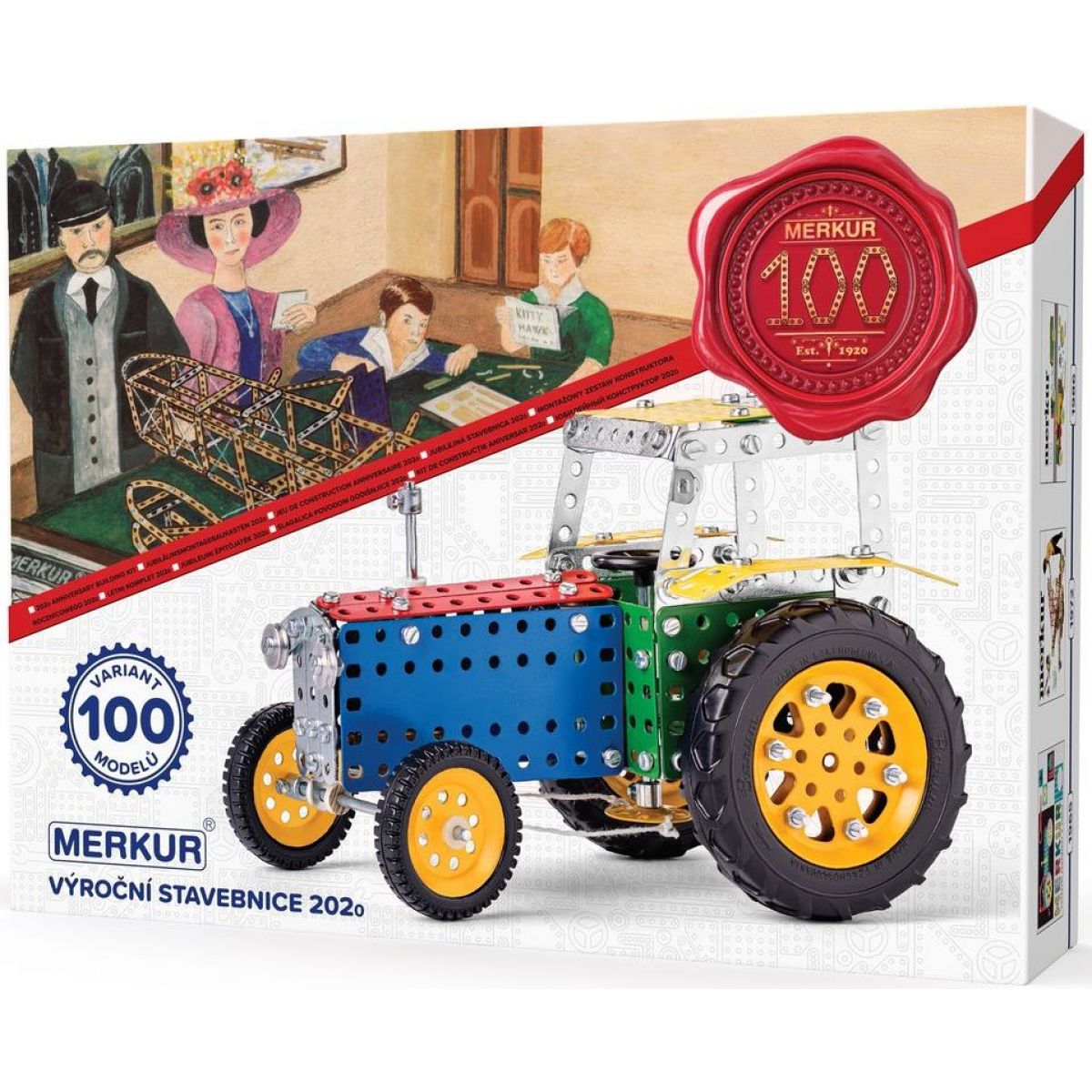 Merkur M2020 Výroční stavebnice, 753 dílů, 100 modelů