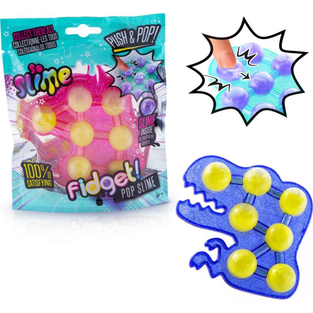 Epee So Slime Pop it - zelené srdce