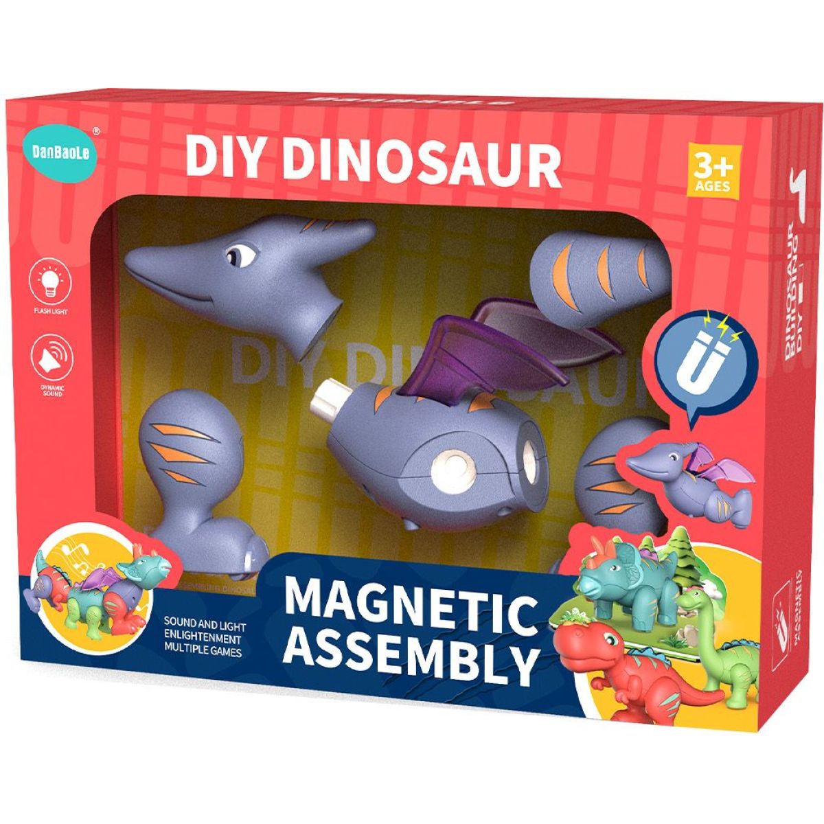 Pterosaur magnetický skládací