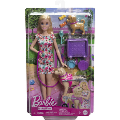 Barbie panenka a pejsek s invalidním vozíčkem